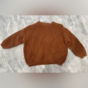 Kids Cozy Crewneck Sweater - Brown